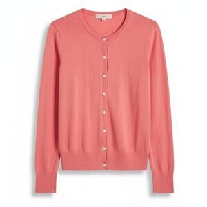 Loft Womens S Career Office Preppy Minimalist Staple‎ Button Up Cardigan Sweater